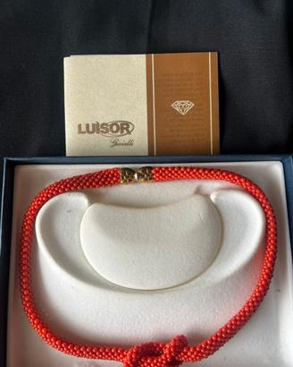 Collana in corallo possibile anche orecchini