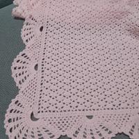 Copertina neonata fatta a mano pura lana baby