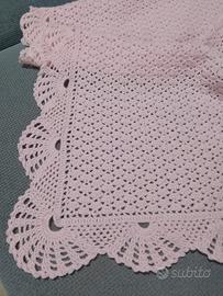 Copertina neonata fatta a mano pura lana baby