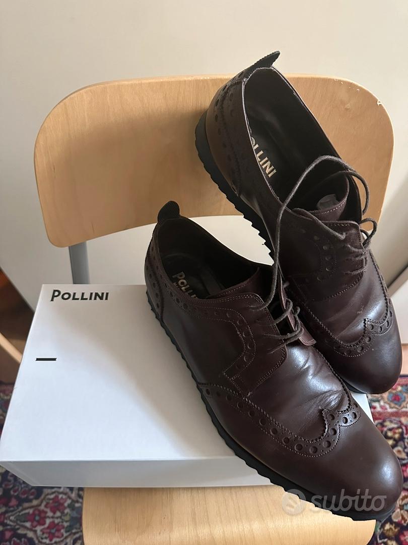 Scarpe Pollini pelle marrone Abbigliamento e Accessori In
