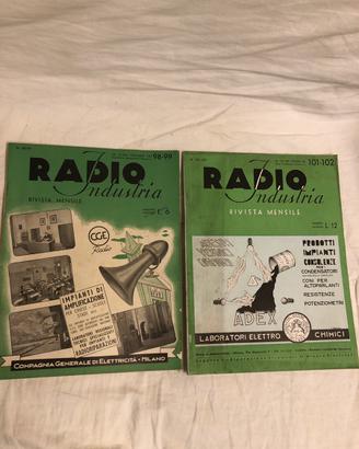2 numeri doppi Radio Industria 1942/43