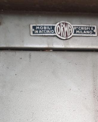 Mobili metallici ditta ORMA  di Milano, anni '50
