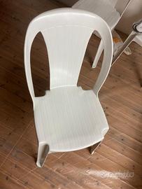 Sedie in resina,,colore bianco,  Tiuana Sca