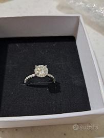 Solitario diamante  Moissanite 
