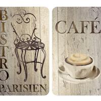 Coprifornelli in vetro set 2 pezzi