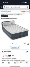 Intex letto matrimoniale gonfiabile nuovo