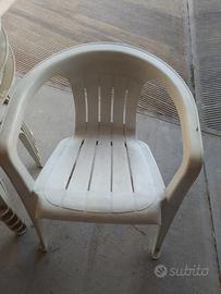 sedie plastica da esterno 