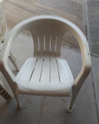 sedie plastica da esterno 