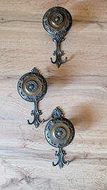 Ganci appendiabiti di ottone, vintage