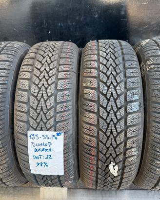 4 PNEUMATICI 185-55-15 82T DUNLOP DOT 2022