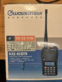 Wouxun kg 689 rtx VHF fm