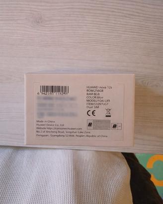 Huawei Nova 12s 256GB 8GB RAM – Nuovo, mai usato –