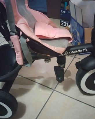 Triciclo Kinderkraft ASTON Rosa come nuovo