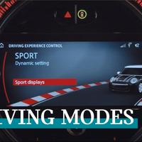 tasto sport green Driving Modes Mini Cooper S JCW