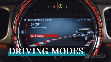 tasto sport green Driving Modes Mini Cooper S JCW