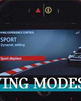 tasto sport green Driving Modes Mini Cooper S JCW