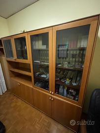 Libreria in legno noce