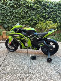 Moto Elettrica per Bambini 3-6 Anni Kawasaki Ninja