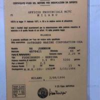 Motore marino johnson 4 cv