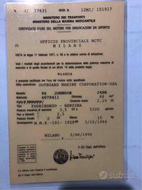 Motore marino johnson 4 cv