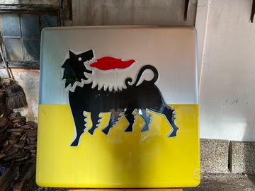 Insegna ENI originale vintage – pannello grande