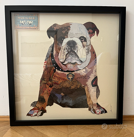 Quadro collage Bulldog