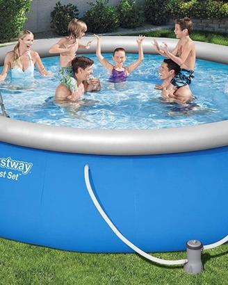 Bestway Piscina Gonfiabile Rotonda 457x122cm