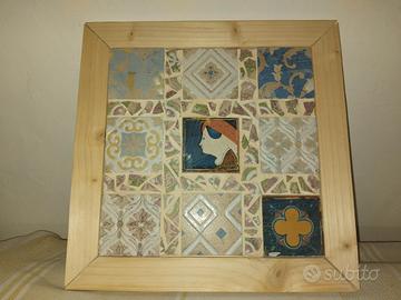 Quadro/Vassoio Mosaico Artigianale 35x35 cm 