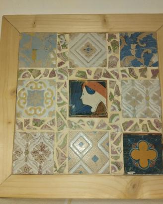 Quadro/Vassoio Mosaico Artigianale 35x35 cm 