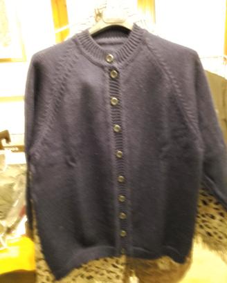 cardigan in lana pura e mista