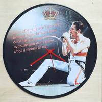 Vinile 33 giri a orologio omaggio Freddie Mercury 
