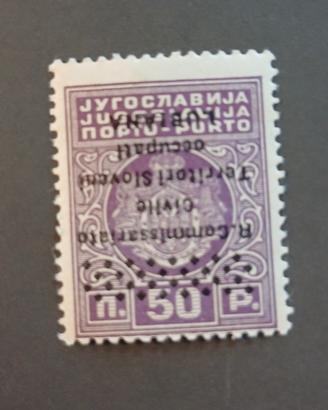 Occupazione Lubiana 1941- soprastampa capovolta 