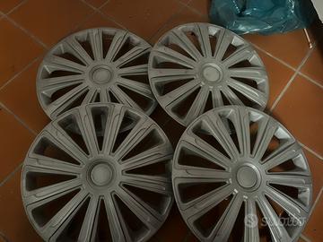 Set 4 Copricerchi Universali Argento