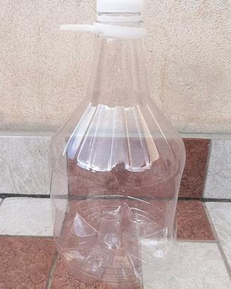 Boccioni in plastica per olio, vino da 5 L lavati