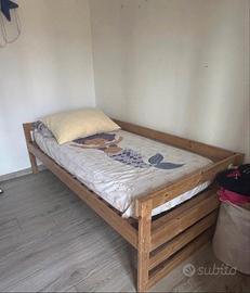 Letto ikea con letto estraibile più materasso