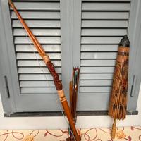 Set Artigianale Etnico Arco con frecce, Ombrellino