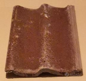 Tegola in cemento doppia romana granulata rossa