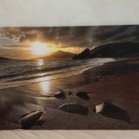 Quadro tramonto spiaggia Portogallo