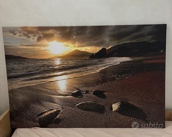 Quadro tramonto spiaggia Portogallo