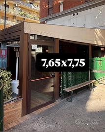 VERANDA TENDA STRUTTURA 7,65 X 7,75