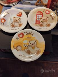 Thun 3 piattini Teddy Londra, Parigi,taxi