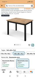 Tavolo allungabile  nuovo mai. Usato