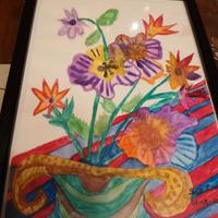 Composizione floreale astratta 