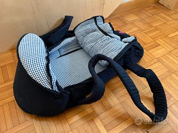 Sacca Portabebè Morbida da Viaggio Blu e Azzurra S
