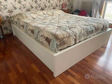 Letto contenitore ikea malm senza spalliera