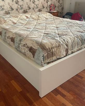 Letto contenitore ikea malm senza spalliera