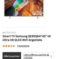 Televisione samsung 65 pollici