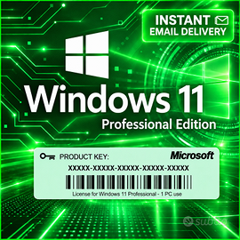 Windows 11 Professional serial key licenza Digital