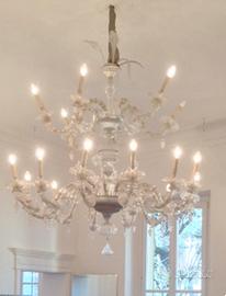 Lampadario murano 16 luci, stile ca rezzonico