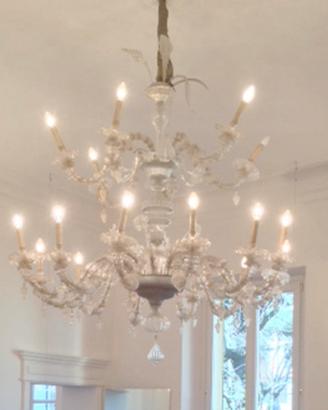 Lampadario murano 16 luci, stile ca rezzonico